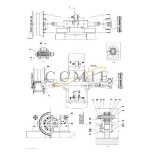 A46499.0100 Kalmar steering axle 18.00x25 spare parts