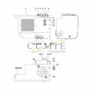 Kalmar A46924.0200 hydraulic tank and filter spare parts