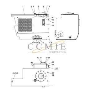 Kalmar A42036.0300 hydraulic tank and filter spare parts
