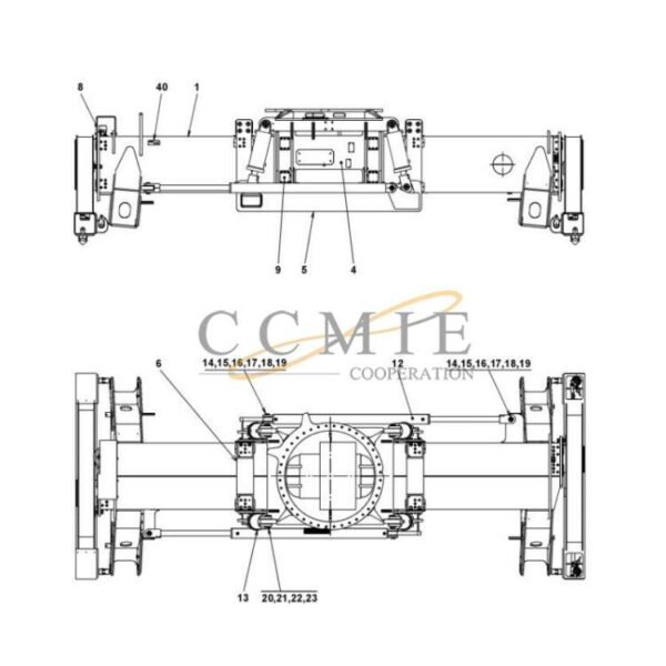 923855.1776 Kalmar reach stacker top lift spare parts