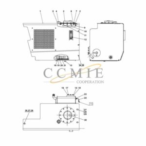 Kalmar A47918.0300 hydraulic tank and filter spare parts