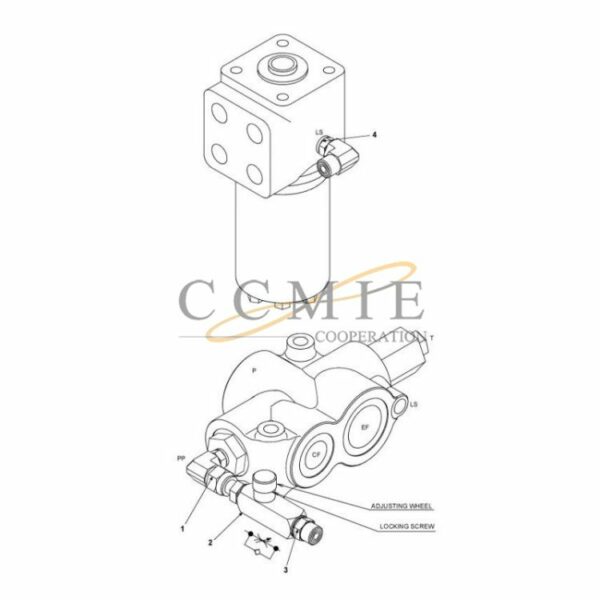 A52672.0100 Kalmar additional hydraulic steering spare parts