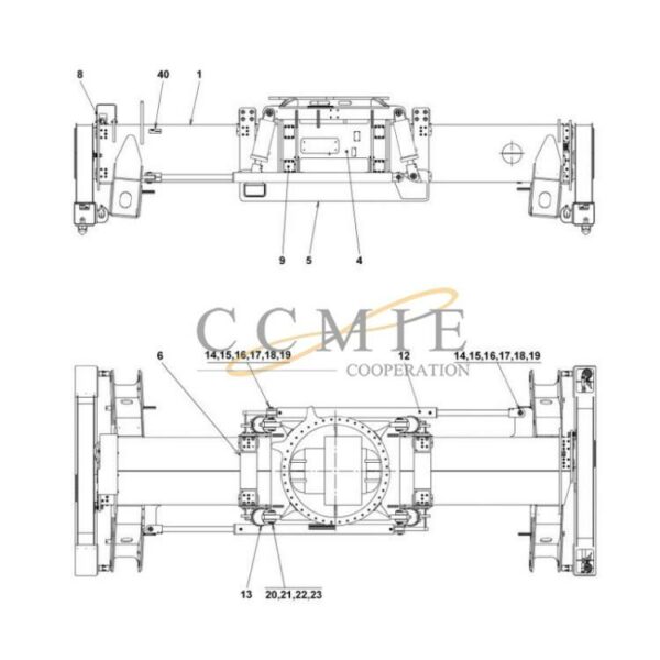 923976.2419 Kalmar reach stacker top lift spare parts