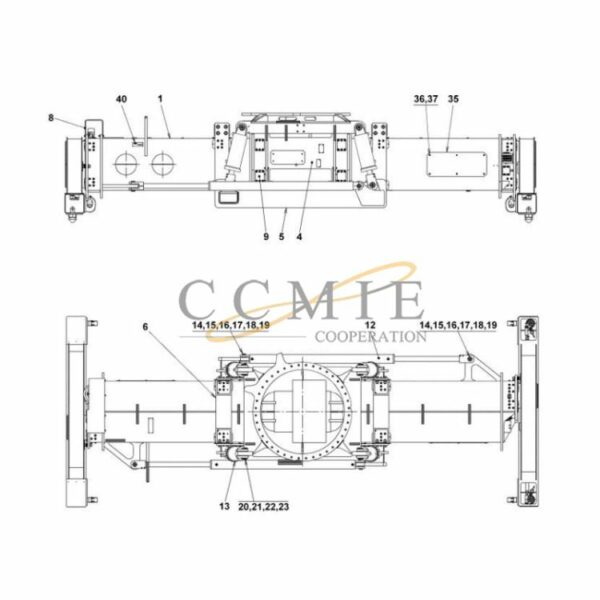 923976.2586 Kalmar reach stacker top lift spare parts
