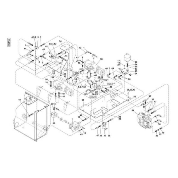 A51760.0100 Kalmar reach stacker hydraulic servo spare parts
