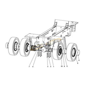 Kalmar A44817.0100 drive axle 400-450 spare parts