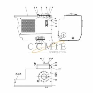 Kalmar A47918.0400 hydraulic tank and filter spare parts
