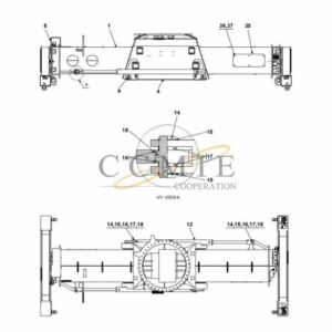 923853.0091 Kalmar reach stacker top lift spare parts