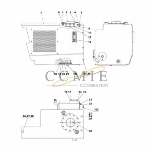 Kalmar A49814.0400 hydraulic tank and filter spare parts