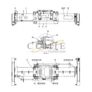 923853.0093 Kalmar reach stacker top lift spare parts