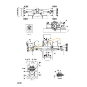 A54239.0100 Kalmar steering axle 18.00x25 spare parts