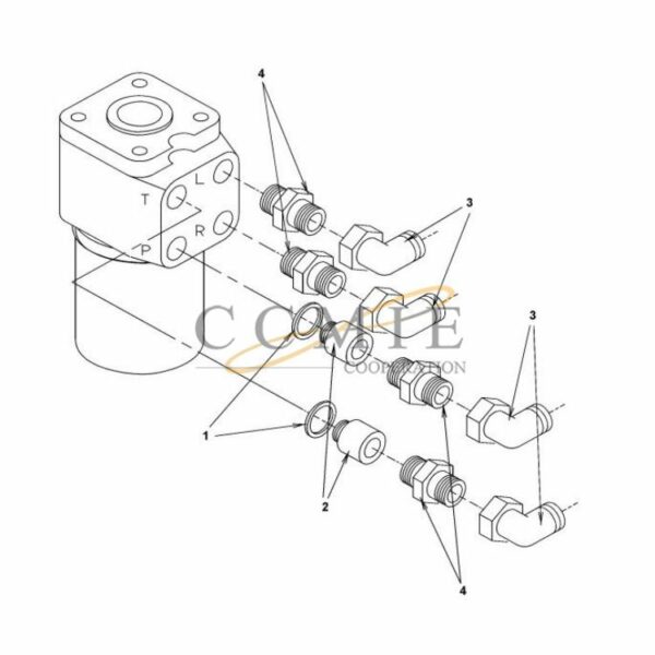 A44862.0100 Kalmar steering valve orbitrol spare parts