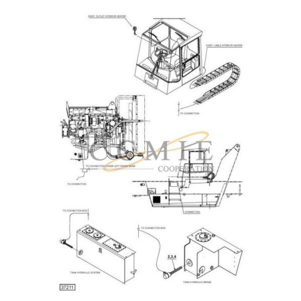 A43572.0500 Kalmar reach stacker heat QSM11 spare parts