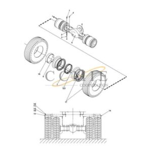 Kalmar A41666.0100 drive axle 420 18.00x25 spare parts