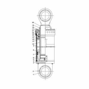 923973.0011 Kalmar reach stacker lifting cylinder spare parts