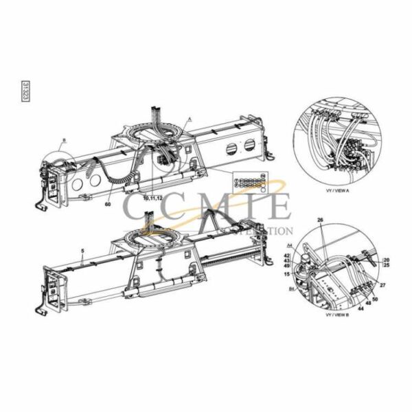 923853.0077 Kalmar hydraulic attachment spare parts