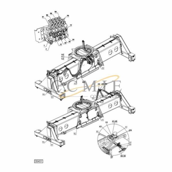 923855.1346 Kalmar hydraulic attachment spare parts