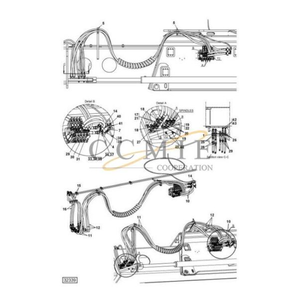923942.0043 Kalmar reach stacker attachment spare parts