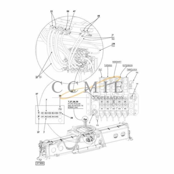 923853.0049 Kalmar hydraulic attachment spare parts