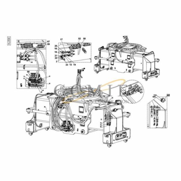 923853.0049 Kalmar hydraulic attachment spare parts