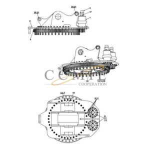 923853.0120 923853.0129 Kalmar turning yoke spare parts