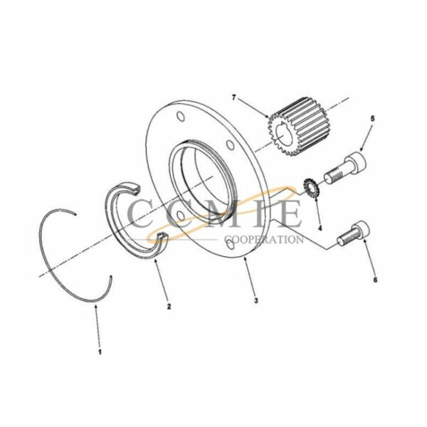 923853.0049 923853.0052 Kalmar motor flange parts