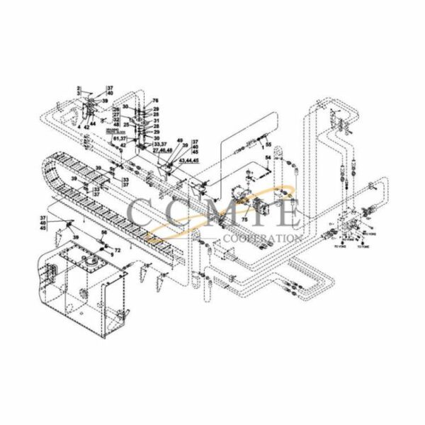 A43551.0100 Kalmar hydraulic frame top lift spare parts