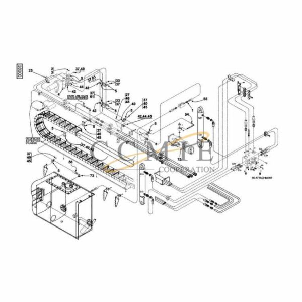 A51767.0100 Kalmar hydraulic frame top lift spare parts