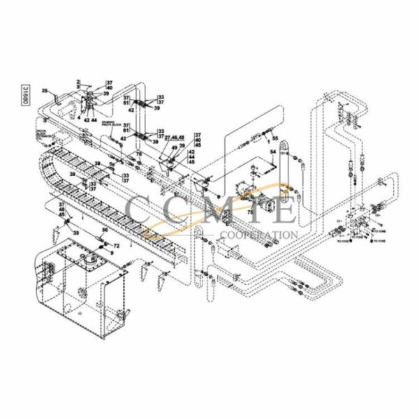 A46137.0200 Kalmar hydraulic frame top lift spare parts