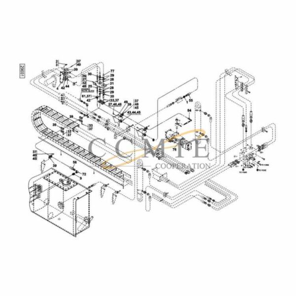 A43551.0500 Kalmar hydraulic frame top lift spare parts
