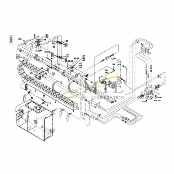 A46137.0500 Kalmar hydraulic frame top lift spare parts
