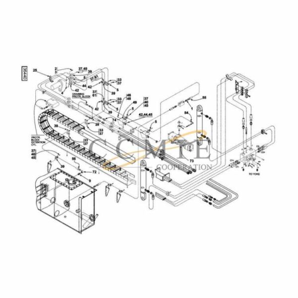 A51117.0600 Kalmar hydraulic frame top lift spare parts