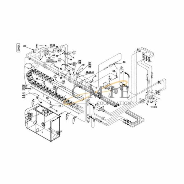 A51117.0300 A51117.0400 hydraulic frame top lift parts