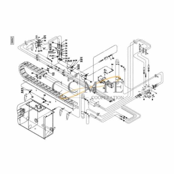 A43551.0700 Kalmar hydraulic frame top lift spare parts
