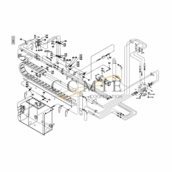 A46137.0700 Kalmar hydraulic frame top lift spare parts