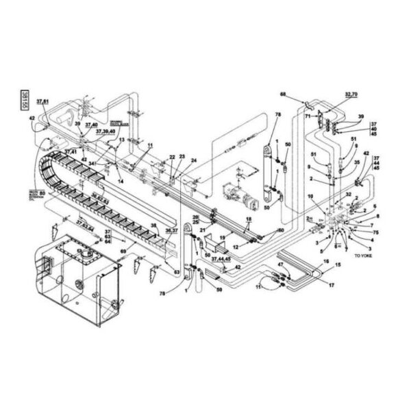 A43549.0300 Kalmar hydraulic boom top lift spare parts