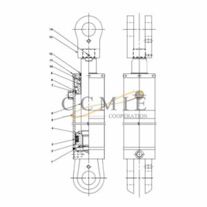 923971.0001 Kalmar shock absorbing cylinder spare parts