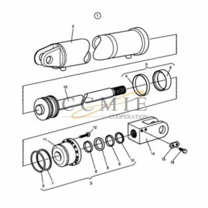 A24058.0100 Kalmar levelling cylinder spare parts