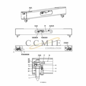 923853.0064 Kalmar reach stacker twist lock ISO spare parts