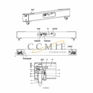 923853.0114 Kalmar reach stacker twist lock ISO spare parts