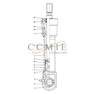 924015.1125 reach stacker twist lock cylinder spare parts