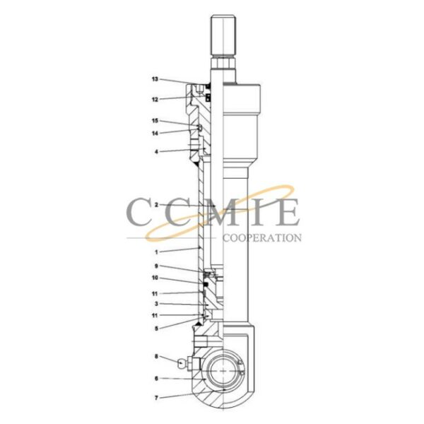 924015.1125 reach stacker twist lock cylinder spare parts