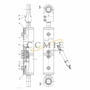 923976.2424 Kalmar reach stacker cylinder spare parts