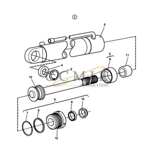 923855.1763 Kalmar reach stacker cylinder spare parts