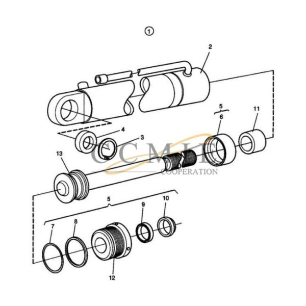 923855.1764 Kalmar reach stacker cylinder spare parts
