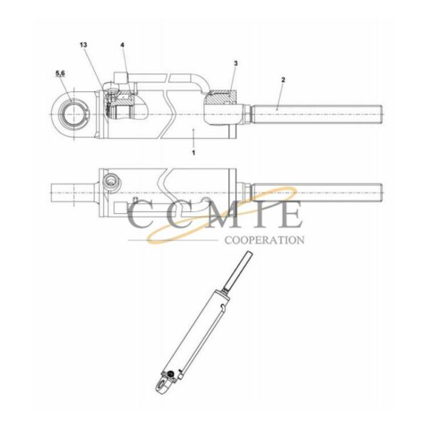 923976.2426 Kalmar reach stacker cylinder spare parts