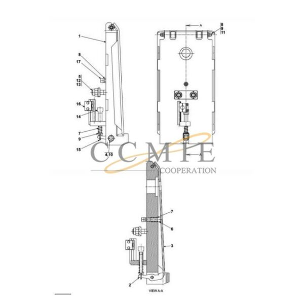923855.1585 Kalmar reach stacker lifting shoe spare parts