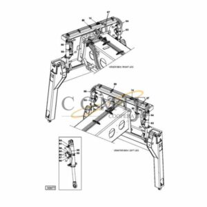 923853.0056 Kalmar left hydraulic leg OHC spare parts