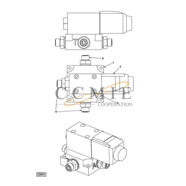 923853.0112 Kalmar hydraulic valve assy spare parts
