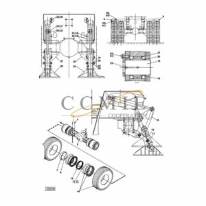 A42175.0200 Kalmar drive axle support leg spare parts